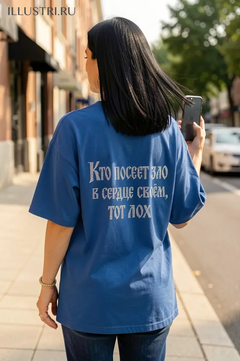 Визуализация Надпись - Кто посеет зло в сердце своем, тот лох