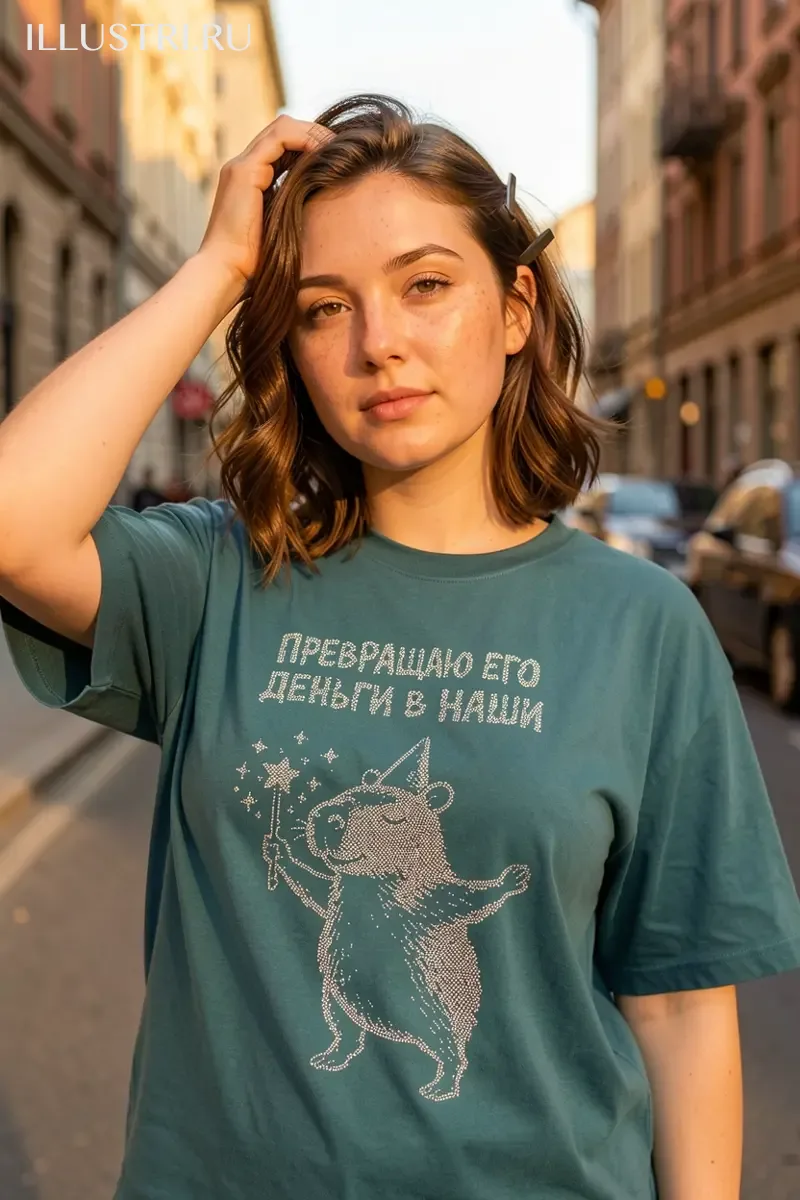 Визуализация Капибара-волшебница -превращаю его деньги в наши