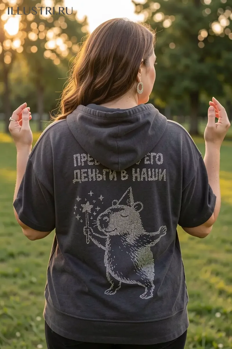 Визуализация Капибара-волшебница -превращаю его деньги в наши