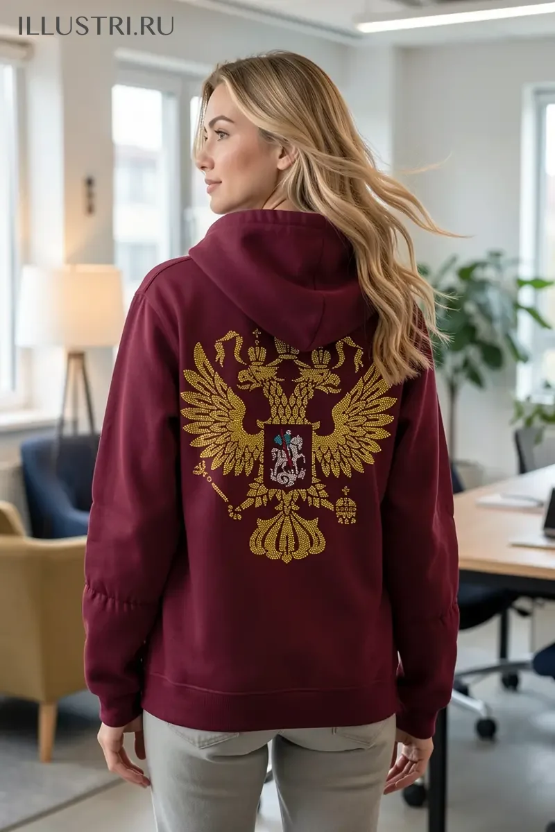 Визуализация Герб РФ золото
