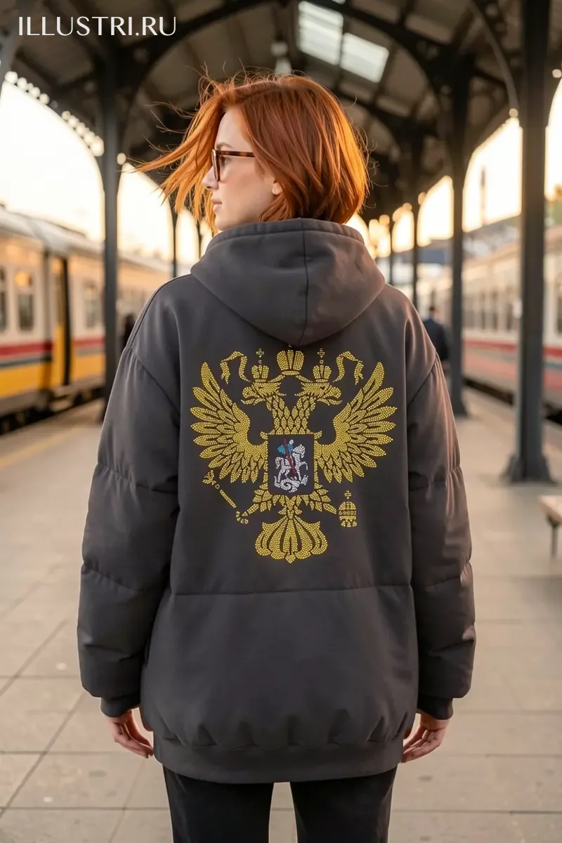 Визуализация Герб РФ золото