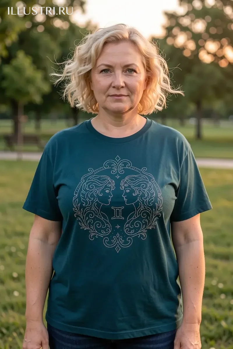 Визуализация Близнецы знак зодиака